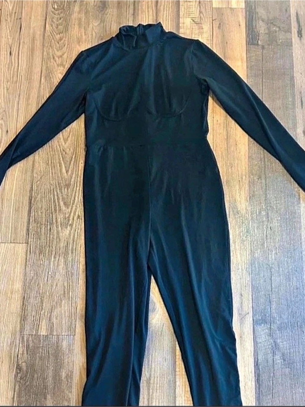 Black Mock Neck Jumpsuit size 1XL